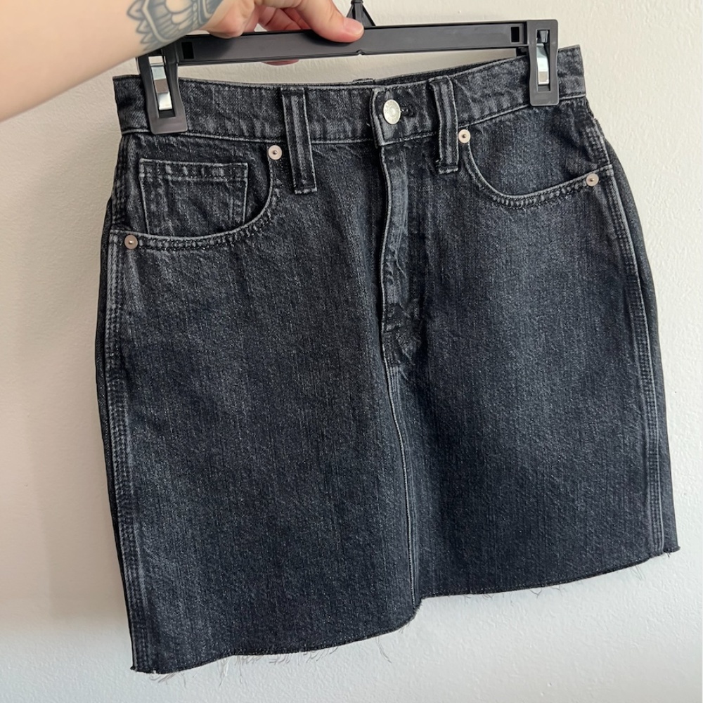 Madewell Jean Skirt - Picture 2 of 9
